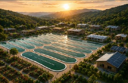 Landscape and regenerative community concept